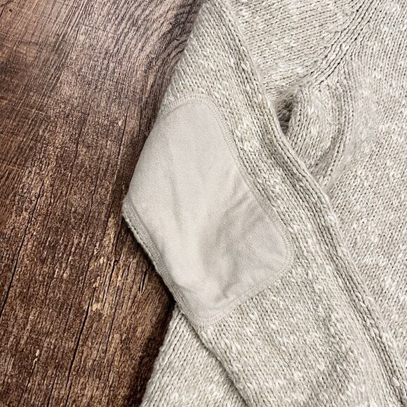 Vintage Ralph Lauren Sweater Military Turtleneck Suede Patches Womens M - Picture 3 of 6